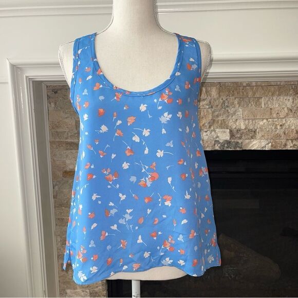 Joie Erla Cornflower Blue Sleeveless Top Blouse XS - Picture 2 of 3